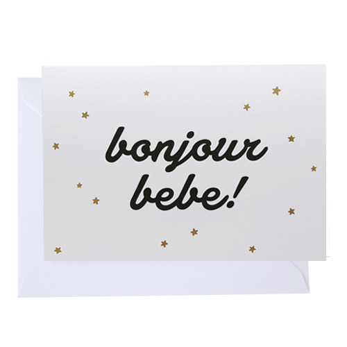 [GoodbyeSale]bonjour bebe card